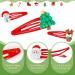 Kiiwah Christmas Snap Hair Clips Christmas Hair Accessories Hair Barrettes Red Hair Clips for Kids Girls Women Christmas Party - Buy Online on GoSupps.com