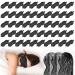 50 Pcs Silk Sleep Mask Eye Mask for Sleeping Adjustable Elastic Strap Blackout Eye Mask Smooth Soft Eye Covers No Pressure Sleep Mask for Women and Men Comfortable Eye Blindfolds Black