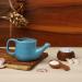 Spill-Proof Ceramic Neti Pot + 5 Neti Salt Sachets | Sky Blue | 250 ML - Buy Online on GoSupps.com