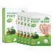 Joyeee 5 pair of foot mask cornea sock socks cornea remover socks foot mask corneal removal effective foot care moisturizing peeling foot mask (avocado) SET B-5 pairs