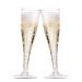 Munfix 100 Pack Plastic Champagne Flutes 5 Oz Clear Plastic Toasting Glasses Disposable Wedding Thanksgiving Party Cocktail Cups