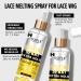 8.45 fl oz Lace Melting and Holding Spray Glue-Less Hair Adhesive for Wigs Lace Bond Adhesive Spray Wig Spray for Closure Wigs Closure Front Extensions Strong Natural Finishing Hold with Control - Buy Online on GoSupps.com