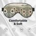 Sunflowers Chamomile Print Eye Mask | Unisex Soft Comfort Sleep Mask for Travel Yoga & Shift Work - Buy Online on GoSupps.com