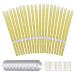 YEJAHY 20 PCS Ear Candles Wax Removal Beeswax Ear Wax Remover Candle Kit with Natural Organic Beeswax for Blocked Ears Drip Protectors Disks and Cotton Swab (Yellow)