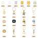 195 PCS Braids Jewelry for Women - Gold Aluminum Hair Cuffs, Rhinestone Pearls, Shell Charms - Hair Accessories for Dreadlocks, Hair Rings, Clips - Buy Online on GoSupps.com