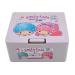 Friend Sanrio Little Twin Stars Sweet Box with one-touch-open lid make-up case accessory case cosmetic case 10.7 x 8.9 x 5.3 cm purple pink blue