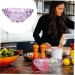 1pc Transparent Dried Fruit Plate Desktop Storage Tray re-usable 24X24CM As Shown - Buy Online on GoSupps.com