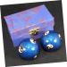 JECOMPRIS Asian Hand Meditation Bell & Baoding Balls - Jade-Ei Massage & Health Balls for Relaxation | Cloisonn Fitness MX2PCS Blue - Enhance Wellness & Stress Relief - Buy Online on GoSupps.com