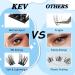 KevKev Lash Clusters 192 Pcs - DIY Eyelash Extensions in Mixed Styles - Thin Band & Soft Lashes - Cloudy & Cirrus D-Mix (8-16mm) - Buy Online on GoSupps.com