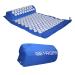 Acupressure mat massage and relaxation relieves the back/neck and headache facirmatt promotes circulation and solves tension set with nail mat and carrying bag for men and women with pillows blue