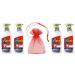 Flash with Bleach Multi Purpose Cleaning Spray Eucalyptus Scent 4Pk x 800ml + Our Gift for You: Organza Bag Size 9x7x0.1cm