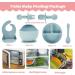 Baby Feeding Sets Silicone 6Pcs Baby Plates with Suction BPA Free Self Feeding Set Bowl&Divided Plate&Adjustable Bib&Soft Spoon&Fork for Babies and Toddlers - Easy Wipe Clean (Blue) - Buy Online on GoSupps.com