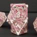 Metal Hollow Dragon Dice Set with Box - Custom RPG Dungeons and Dragons D&D Polyhedral Dice in Purple and Pink - Buy Online on GoSupps.com