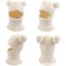 XIAOHAWANG Winter Baby Hood Hat with Fleece Lining and Earflaps - White Pompom | for Toddler Boys and Girls 6-24 Months - Buy Online on GoSupps.com