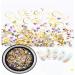 4 Boxes Nail Studs Gems Rhinestones Metal Moon Star Shaped AB Color Pearls 3D Nail Art Charms - Buy Online on GoSupps.com