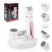 Journeyside epilator women 5 in 1 epilator women wireless Lady Shaver epilator for long-lasting shaving and facespa facial epilier wet & dry with light led