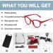 OCCI CHIARI Designer Reading Glasses for Women - Stylish Readers 1.0 to 6.0 in Red - International Shipping Available - Buy Online on GoSupps.com