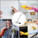 Crevice Brush - Crevice Cleaner Brush | 360-Degree Rotatable Kitchen Squeegee Brush | Kitchen Squeegee Brush With V-Shaped Bristles| Multifunctional Cleaning Brush For Tiles Mirrors Home And Apartme White - Buy Online on GoSupps.com