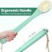 Men's Exfoliating Shower Brush with Long Handle - Light Green - Buy Online on GoSupps.com