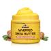 AKWAABA Whipped Shea Butter (Creamy Coconut) 12 oz - Body & Hair Moisturizer - With Raw Shea Butter from Ghana - Rich Vitamins A and E - Natural Yellow