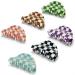 Checkered Hair Clip Claw - Strong Hold Women's Accessory for All Hair Types - Black - Buy Online on GoSupps.com