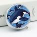 Portable 3 Compartment Pill Box - Blue Killer Whale Travel Pill Organizer for Purse & Pocket - Buy Online on GoSupps.com