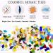 Csdtylh 1100 Pcs Stained Glass Mosaic Tiles for Crafts - Bulk Mosaic Supplies for Home Decoration and DIY Projects - Mixed Shapes - Buy Online on GoSupps.com
