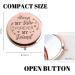 Sister Gifts: Rose Gold Compact Mirror - Perfect Birthday, Friendship, Valentine, Mother's Day or Thanksgiving Gift for Big/Little Sister - Buy Online on GoSupps.com