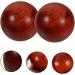 FOYTOKI 2pcs Wooden Ball Muscle Stretch Balls | Fitness Hand Exercise Balls | 5x5cm | Premium Woodcraft for Strength & Flexibility - Buy Online on GoSupps.com