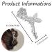 Metal Rose Flower Claw Clip - Non-Slip Large Headdress for Women and Girls - Silver Hair Claw for Thick Hair - Hair Accessories for Styling - Buy Online on GoSupps.com