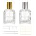 HXRYAGi 50ml Refillable Clear Glass Luxury Spray Perfume Bottle Empty Atomizer Bottle Makeup Tool (50ML Gold & Silver) 50 ml Gold & Silver