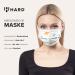 German-Made 50pc Disposable Face Masks | CE Certified Type IIR | Breathable Triple Layer | 99.78% Filtration | Elastic Earloops | Adults - Dino 50pc - Buy Online on GoSupps.com