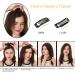 10 Inch Black Human Hair Topper for Thinning Hair | Clip In Real Hair Swiss Base | Dark Brown Wiglet for Women - Buy Online on GoSupps.com