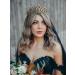 SweetV Gold Crystal Crown Tiara for Women - Ideal for Wedding, Pageant, Prom & Halloween - Buy Online on GoSupps.com