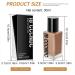 Foundation Full Coverage Lightweight Water Gel Formula Makeup Cream Full coverage liquid foundation for women and girls spots skin coverage eyes Skuda - Buy Online on GoSupps.com