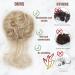 6 PCS Messy Bun Hair Pieces for Women - Dark Blonde & Beach Blonde - Buy Online on GoSupps.com