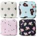 4 pieces of tampon storage period pocket hygiene bag for women's bandages menstruation bag with zipper for girls women women wearable tampon pocket organizer large capacity 12 x 12 cm