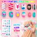 240 Pieces Kids Fake Nails Set - Short Full Cover Stick On False Nail Tips for Girls - Lovely Nail Art Decoration Kit for Children - Buy Online on GoSupps.com