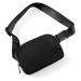 Unisex Belt Bag for Women Men Fanny Pack Dupes Mini Crossbody Bag Everywhere Belt Bag with Adjustable Strap Small Waist Pouch for Workout Running Travelling Hiking A-Black (a)