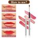 2 PCS Retractable Lip Brush Set | Travel Lip Brush with Cap | Mini Applicator for Lipstick Gloss & Creams | Professional Lip Wands for Women & Girls - Buy Online on GoSupps.com