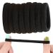 Paodduk Black Hair Bands Seamless Hair Tie Ponytail Holders | Hair Scrunchies Non Damage Ponytail Holders For Fine Hair Thick Hair Straight Hair Thin Hair