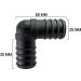 Pisces 25mm/25mm (1") barbed elbow for Pond and Garden Hose - Angled Tubing Adaptor for Easy Connection to Hosepipe - Buy Online on GoSupps.com
