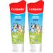 Colgate Kids Toothpaste with Fluoride Mild Fruit Flavor | Fights Cavities | Sugar Free | 4.6 Oz Tube | Pack of 2 Bubble Fruit 4.6 Ounce (Pack of 2)