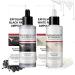 Peel Shot Glow Rice Ampoule Duo Exfoliant Visage Black and White Rice Exfoliante Peeling Visage Nettoyage Profond des Pores et Points Noirs pour Toutes les Peaux 2 * 80ML