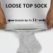 Diabetic Bamboo Fiber Socks for Swollen Feet - Black Medium - Buy Online on GoSupps.com