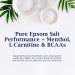 Dr Teal's Epsom Salt Performance Soak with Menthol, L-Carnitine & BCAAs - 4 lbs - Buy Online on GoSupps.com