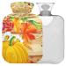 Naanle Thanksgiving Ahorn leaves heat bottle with reference transparent hot water bottle hot water bottle for bed handfoot heat pain relief heat and cold therapy small 1l