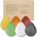 Konjac Facial Sponge 6-Pack | Individually Wrapped Drop Shape Sponges for Gentle Cleansing - Buy Online on GoSupps.com