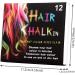 Hair Chalk 12 Colors Temporary Hair Dye Safe Hair Chalk for Kids Washable Temporary Hair Colour Pen Colorful Great Toy Temporary Hair Color for Halloween Carnival - Buy Online on GoSupps.com