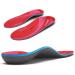 Arch Support Sports Insoles - Relieve Foot Fatigue - Unisex - UK Size 8 (27cm) - Red - Buy Online on GoSupps.com